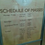 Chinese Sunday Mass At Megamall – An Unforgettable Homily
