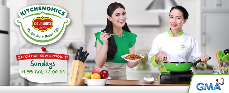 If you are at home on Sundays or wherever you can watch TV, watch the latest 5 minute episode of Del Monte Kitchenomics Sundays 11:55am-12nn.