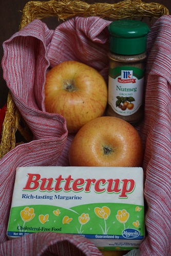 Apples, Mccormick Nutmeg, Buttercup Margarine