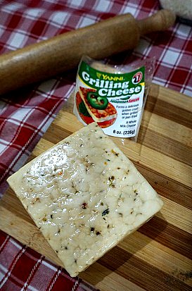 In this recipe, I used Yanni Grilling Cheese which has the hint of Jalapeno and has the Real California Milk Seal