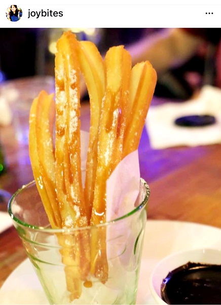 US Potato churros with tablea dip – never thought churros can be made using potatoes a perfect way to cap our last evening in Cebu! Borrowed photo from @joybites, follow her in IG