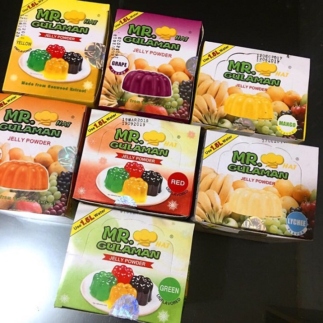 Mr. Hat Gulaman Flavored and Unflavored Jelly Powders