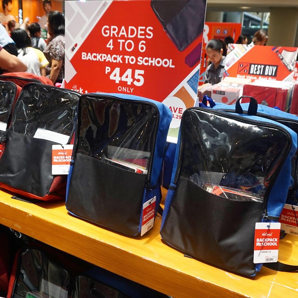 National Book Store Grand Back To School Fair May 2019 Backpack to School
