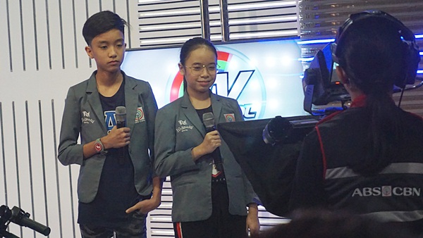 Role-playing as anchor persons of TV Patrol