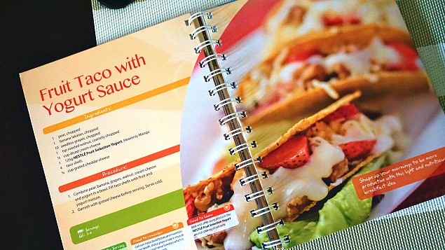 Each recipes include the preparation time, cooking time, number of servings, nutrition facts per serving and nutrition tips related to the dish.