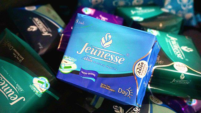 Jeunesse is the first Anion sanitary pad