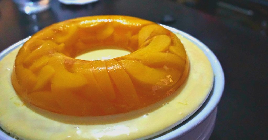 Creamy Peach Float - Jelly Dessert - Mr. Hat Gulaman