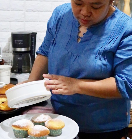 Soft, fluffy, and sweet - butter cupcakes - dust powder