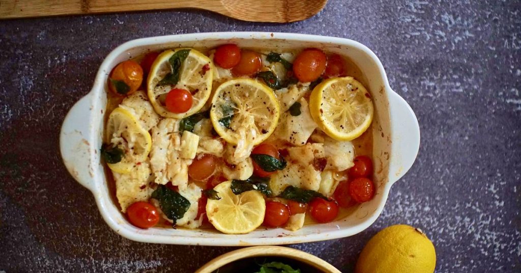 Baked Dory With Lemons And Chili