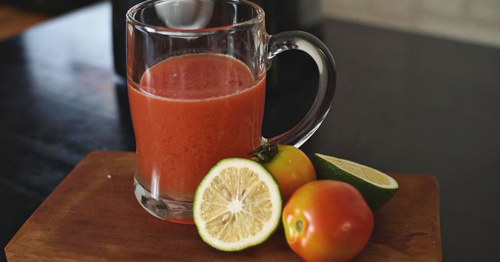 Rise and Shine Juice - tomatoes can be turned into a refreshing drink to brighten up your day
