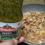 No-Meat Mushroom Pesto Penne Recipe