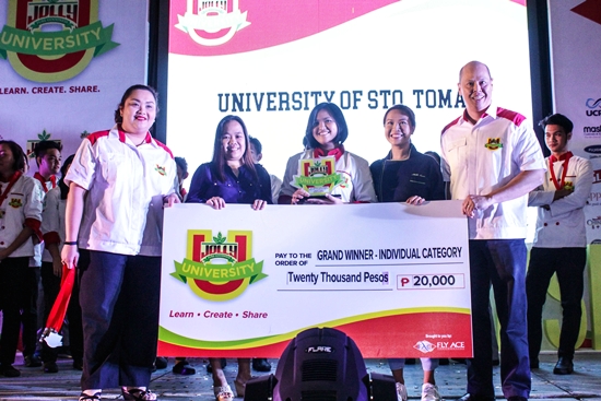 Winner of Jolly University Grand Cooking Challenge Individual Category